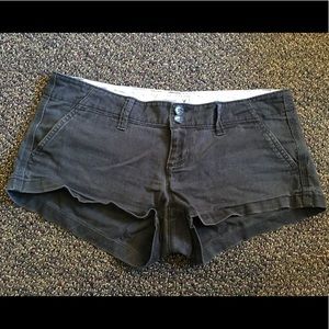 Black jean shorts